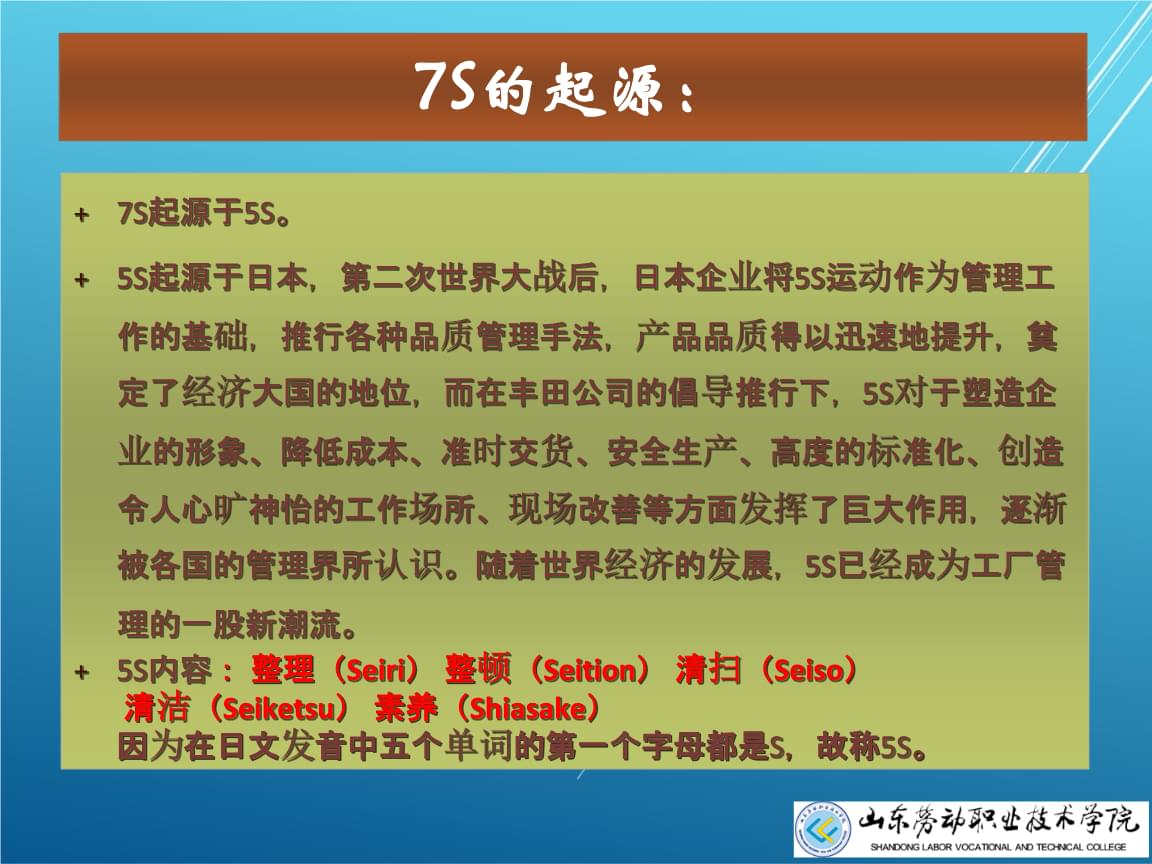 汽车配件7S管理概述与实践